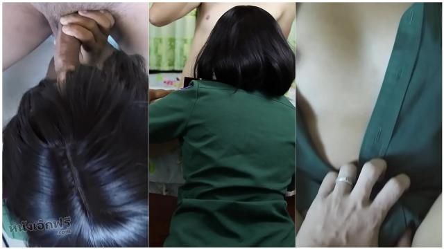 คลิปโป๊นักเรียนไทย พาน้องเนตรนารีมาเย็ดที่ห้อง แทงสดโคตรเสียว