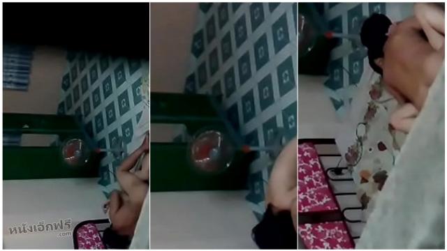 คลิปโป๊แอบถ่ายผัวเมียข้างห้องเย็ดกันโคตรหื่นเลย